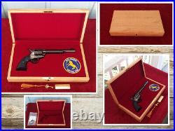 Colt SAA Ruger Uberti Pietta Revolver Wood Presentation Case Box Custom Fitted