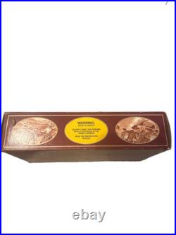 Colt handgun box, specifically identified as a maroon 150th-anniversary box