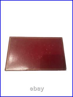 Colt handgun box, specifically identified as a maroon 150th-anniversary box