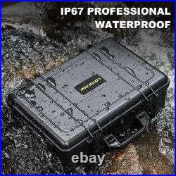 Compact TSA Approved Hard Shell Pistol Case For 5 Handguns & 16 Magazines