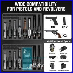 Compact Waterproof Pistol Storage Case 20 Compartments for Efficient Travel Compact Waterproof Pistol Storage Case 20 Compartments for Efficient Travel