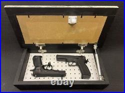 Concealed Hidden Handgun Case Safe Magnet Lock Rustic Country Picture Gun Box