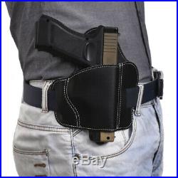Concealed Leather OWB Belt Right Hand Gun Pistol IWB Holster Clip Case for Glock