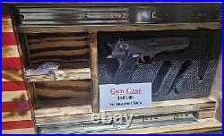 Concealed Wooden Gun Case With Pin Lock