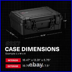 Condition 1 20 4 Pistol Case Model 227 Waterproof Hard Case 14-Slot Mag Foam
