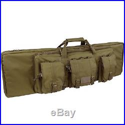 Condor Tactical Double Rifle Range Hunting Case Removable Pouches Coyote Brown