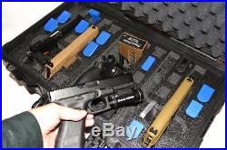 Custom 4 pistol handgun foam insert kit fits your Pelican 1510 case +nameplate