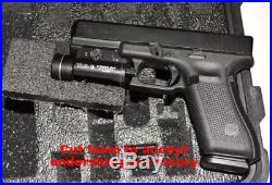 Custom 4 pistol handgun foam insert kit fits your Pelican 1510 case +nameplate