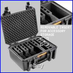 Custom Cut Foam Pistol Case Pelican Vault V300 4-5 Gun Storage Weatherproof