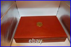Custom Leather Display Case for Two Mauser Pistols top quality