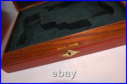 Custom Leather Display Case for Two Mauser Pistols top quality