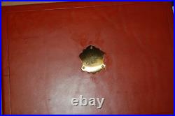 Custom Leather Display Case for Two Mauser Pistols top quality