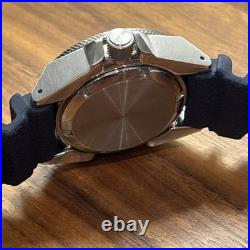 Custom Watch Samurai Case NH35 Movement Blue Dial Gun Metal Hands Custom Watch Samurai Case NH35 Movement Blue Dial Gun Metal Hands