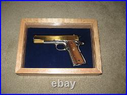 Custom Wood Pistol Gun Presentation Case For Colt 1911, Python, Saa, S&w