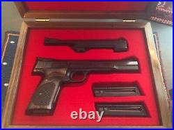 Custom Wood Pistol Gun Presentation Case For Colt 1911, Python, Saa, S&w