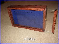 Custom Wood Pistol Gun Presentation Case For Colt 1911, Python, Saa, S&w