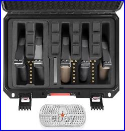 Customizable Hard Gun Case for 5 Pistols Lightweight & Durable Protection Customizable Hard Gun Case for 5 Pistols Lightweight & Durable Protection