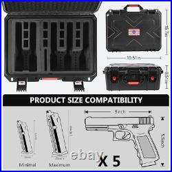 Customizable Hard Gun Case for 5 Pistols Lightweight & Durable Protection Customizable Hard Gun Case for 5 Pistols Lightweight & Durable Protection