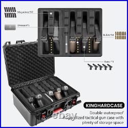 Customizable Hard Gun Case for 5 Pistols Lightweight & Durable Protection Customizable Hard Gun Case for 5 Pistols Lightweight & Durable Protection