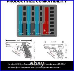 Customizable Multi-Pistol Storage Solution TSA Approved Travel Gun Case