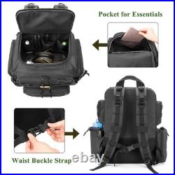DSLEAF Tactical Pistol Backpack with 3 Pistol Cases for 6 Handguns, Gun Backp