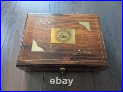 Dan Wesson 1911 Wood Storage Case Indian Rosewood Blue Velvet Lined