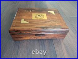 Dan Wesson 1911 Wood Storage Case Indian Rosewood Blue Velvet Lined