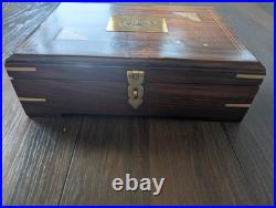 Dan Wesson 1911 Wood Storage Case Indian Rosewood Blue Velvet Lined