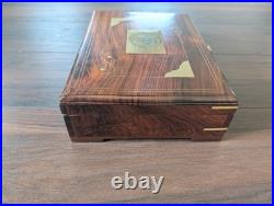 Dan Wesson 1911 Wood Storage Case Indian Rosewood Blue Velvet Lined