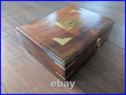 Dan Wesson 1911 Wood Storage Case Indian Rosewood Blue Velvet Lined