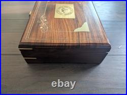 Dan Wesson 1911 Wood Storage Case Indian Rosewood Blue Velvet Lined