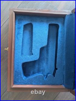 Dan Wesson 1911 Wood Storage Case Indian Rosewood Blue Velvet Lined