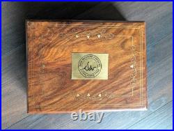 Dan Wesson 1911 Wood Storage Case Indian Rosewood/Sheesha- Brown Velvet Lined