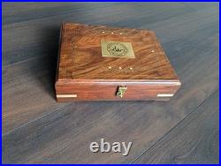 Dan Wesson 1911 Wood Storage Case Indian Rosewood/Sheesha- Brown Velvet Lined