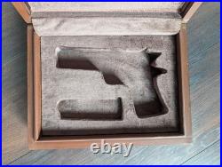 Dan Wesson 1911 Wood Storage Case Indian Rosewood/Sheesha- Brown Velvet Lined