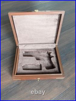 Dan Wesson 1911 Wood Storage Case Indian Rosewood/Sheesha- Brown Velvet Lined