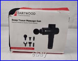Dartwood Massage Gun Portable Deep Tissue Massager with Travel Case Black