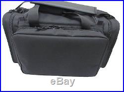 Deluxe BLACK Field Range Bag 18 Inch Bag Handgun Pistol Firearm Ammo Case