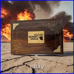 Desert Eagle Storage Box. Handmade Indian Rosewood/Sheesham Case with Brass Work