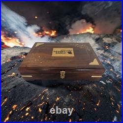 Desert Eagle Storage Box. Handmade Indian Rosewood/Sheesham Case with Brass Work