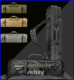 Double Long Rifle Tactical Hunting Gun Shooting Pistol Transportation Carry Bag