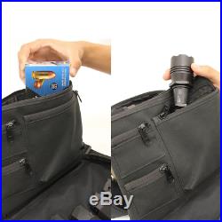 Double Pistol Case Hand Gun Bag Tactical Storage Pocket Magazine Shooter Carry
