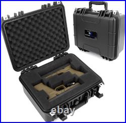 Double Pistol Hard Case Crushproof & Customizable for Accessories Storage Double Pistol Hard Case Crushproof & Customizable for Accessories Storage