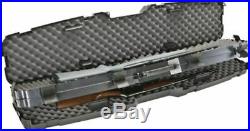 Double Sided 2 Gun Case Rifle Shotgun AR Tactical Scope Hard Carry Plane Storage