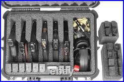 Durable 6 Pistol Storage Case Mil-Spec Foam, 20 Mags, Silica Gel, Snap Closure Durable 6 Pistol Storage Case Mil-Spec Foam, 20 Mags, Silica Gel, Snap Closure
