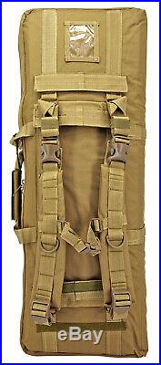 EastWest Ranger Double Rifle Bag DLX 36 Tactical Hunting Range Gun Case TAN