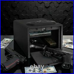 Fingerprint Multi Gun Vault Lock Box Cabinet Case Handgun Ammo Firearm Safety