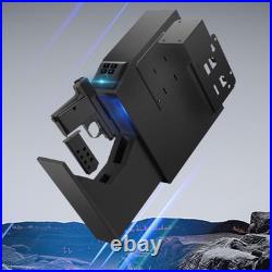 Fingerprint Password Gun Pistol Case Storage Box Blue Light Silent Holder Safes