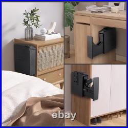 Fingerprint Password Gun Pistol Case Storage Box Blue Light Silent Holder Safes