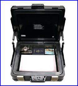 Fire Water Proof Chest Box Lock Molded Case Document Storage 1 Hour Protection